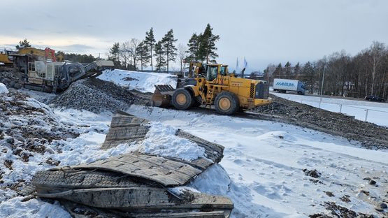 krossning av berg